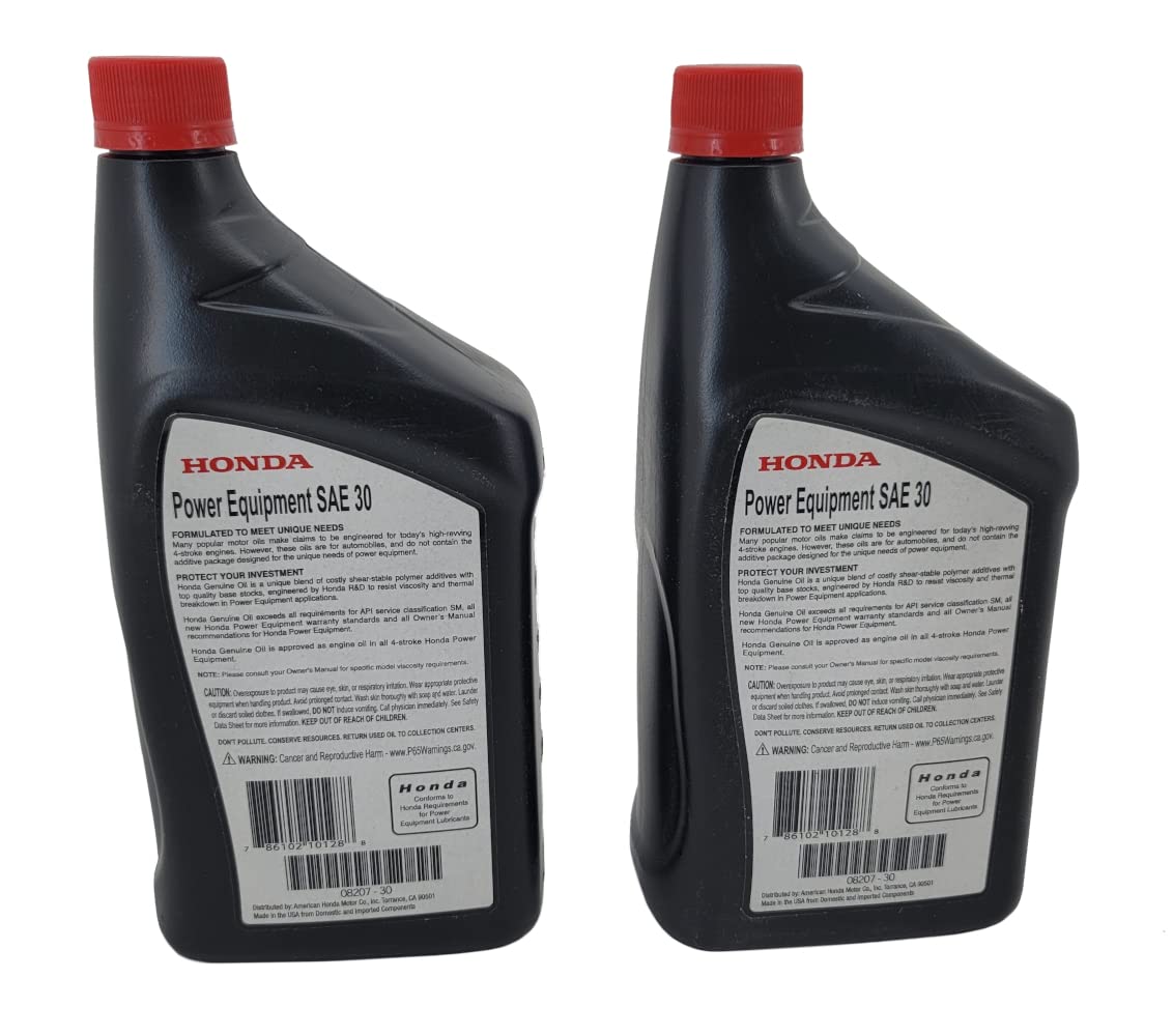 Amazon.com: Honda Pack of 2 08207-30 SAE30 Engine Oil QuartQ
